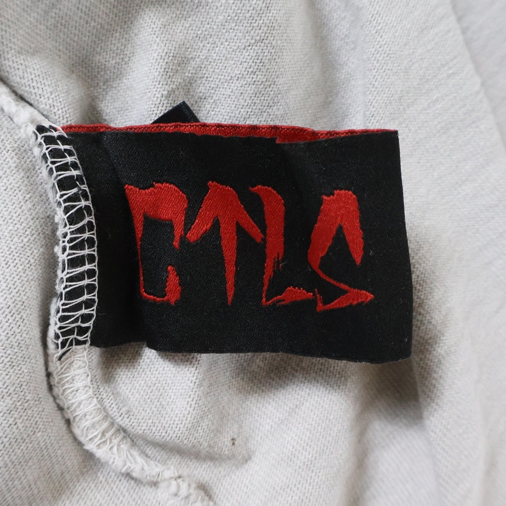 cvtvlist(カタリスト) 両面プリントデザイン クルーネック カットソー 半袖Tシャツ グレー