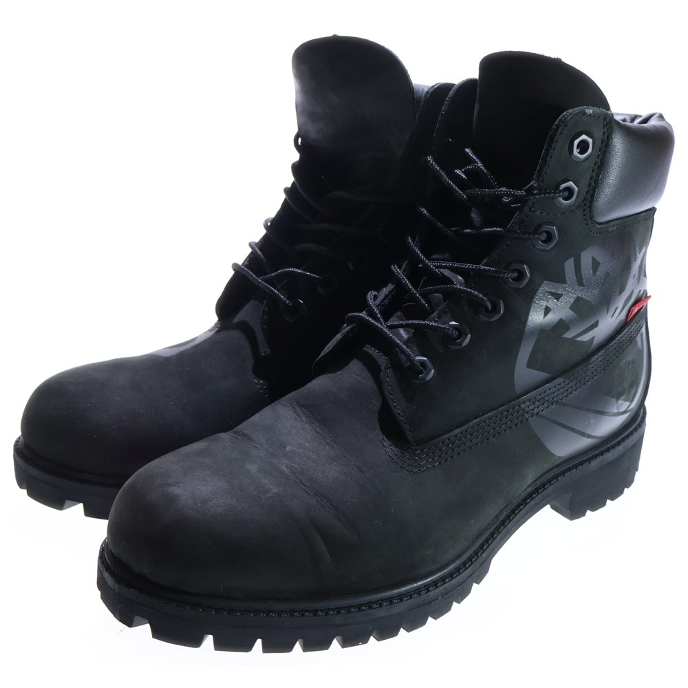 SUPREME(シュプリーム) 23AW ×Timberland Big Logo 6-Inch Premium Waterproof Boot ティンバーランド ビッグロゴ 6インチ プレミアム ウォータープルーフ ブーツ ブラック