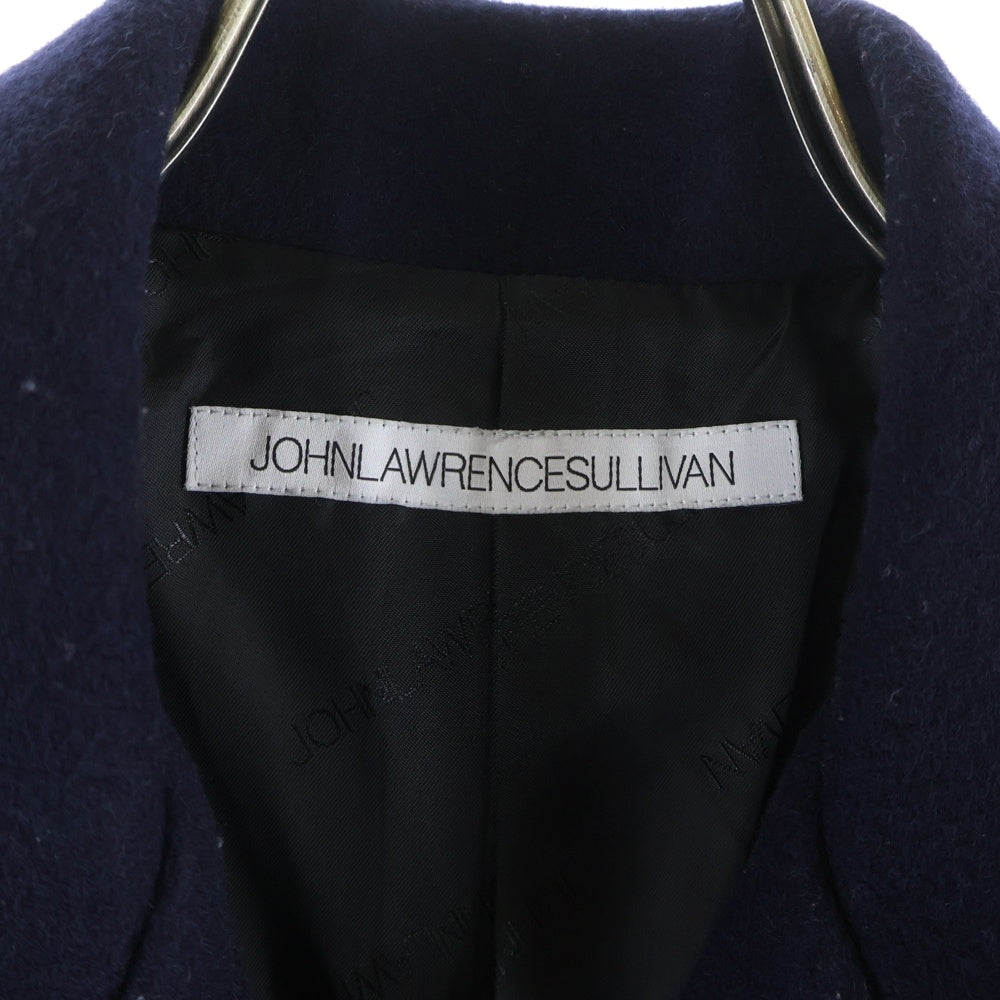 JOHN LAWRENCE SULLIVAN(ジョンローレンスサリバン) ウールダブルライダースジャケット レザーベルト ネイビー 1B028 13-16