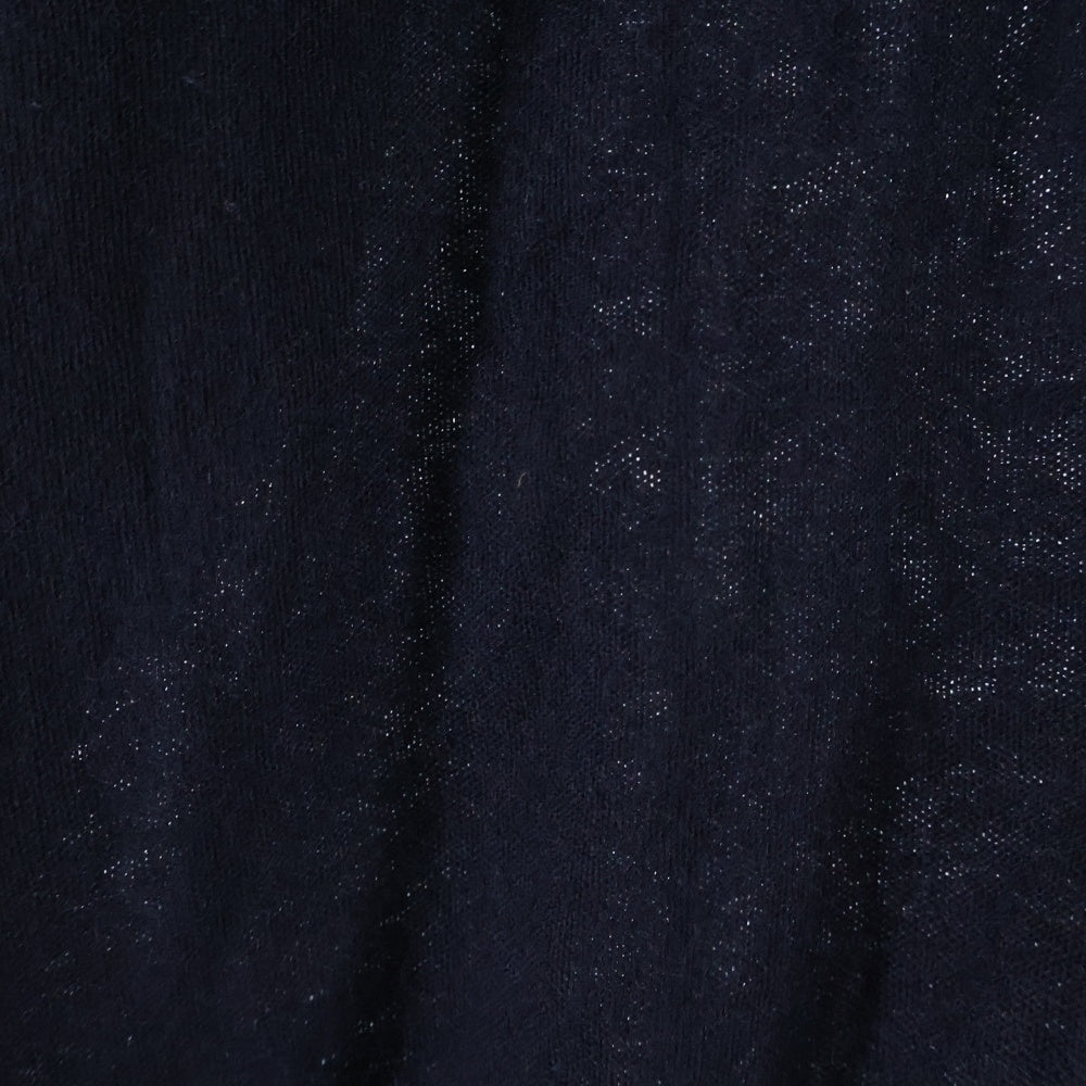 COMOLI(コモリ) 22SS カシミヤ和紙 オープンカラー長袖シャツ ネイビー V01‐01006