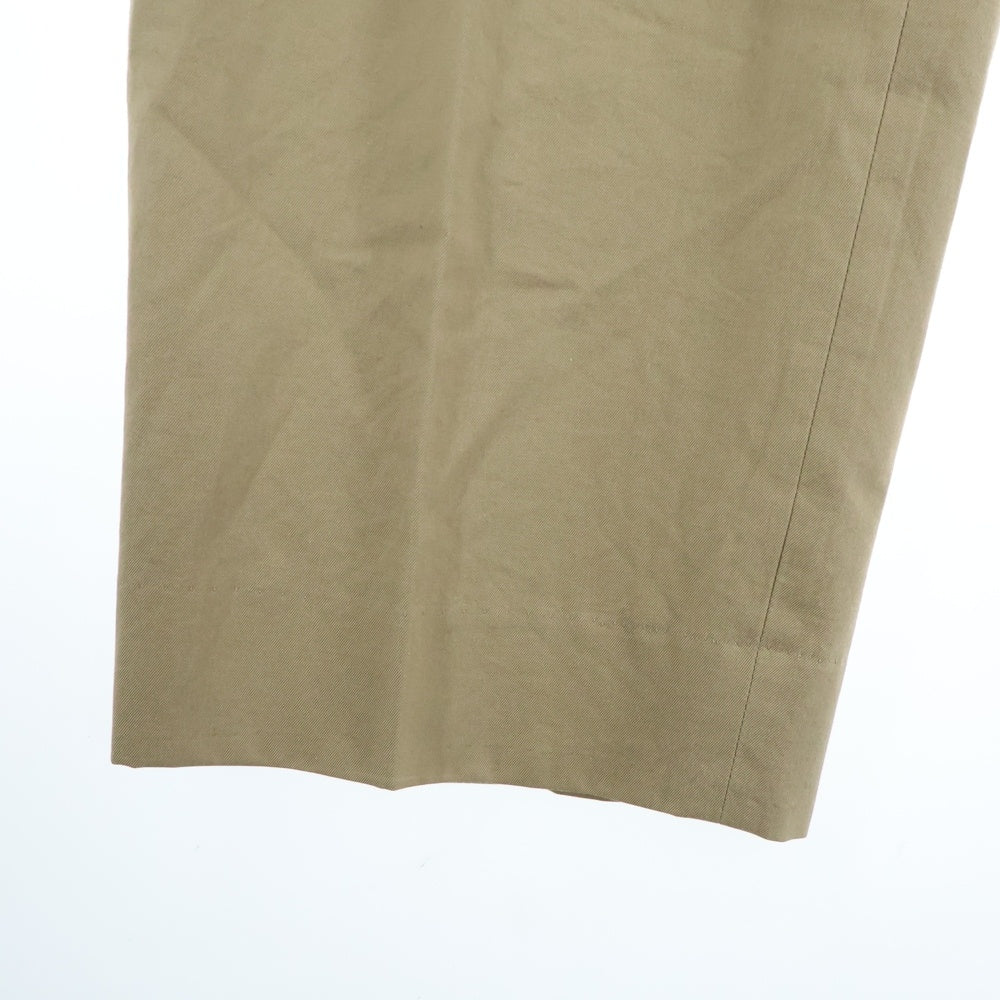 VISVIM(ヴィスヴィム) 24SS MCCLOUD SLACKS マクラウド コットン スリータック スラックスパンツ ベージュ 0124305008001