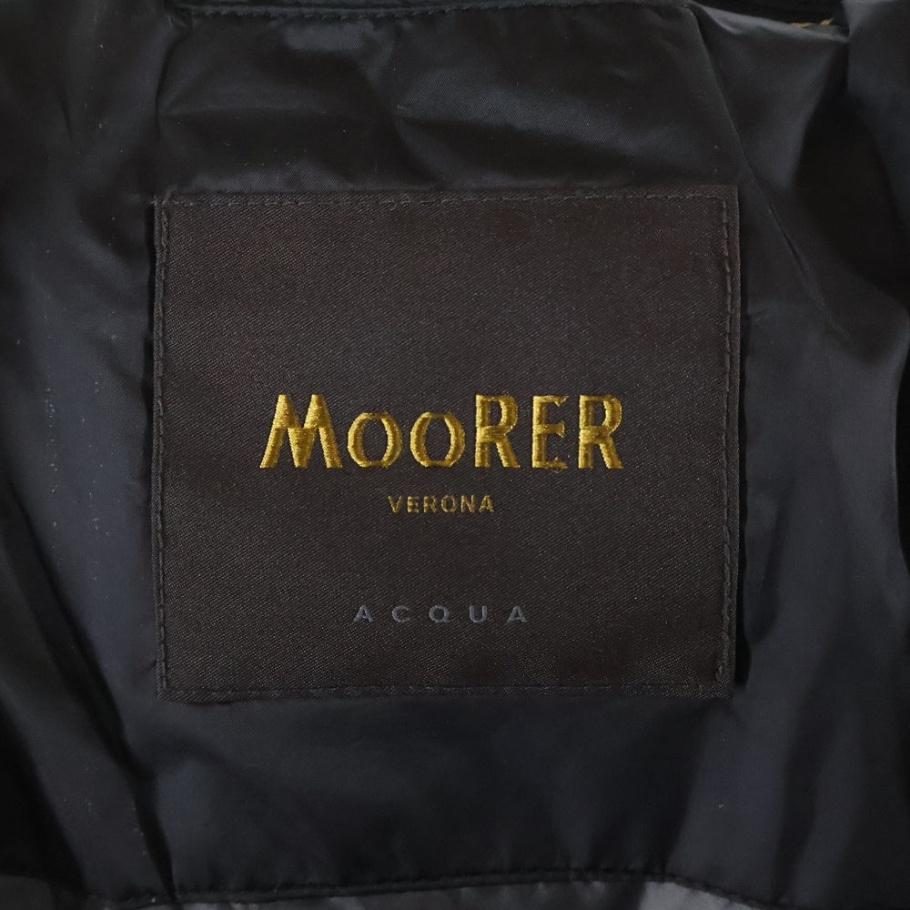 MOORER(ムーレー) GRIMA-SH グリマ マルチポケット フーデッド ジップアップ ダウンジャケット ブラック