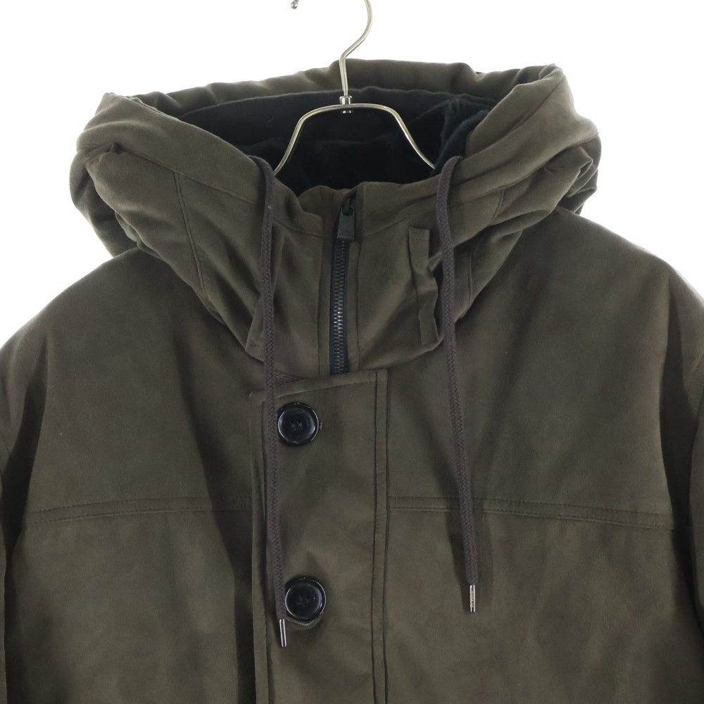 TATRAS(タトラス) TULIPANO トゥリパーノ マルチポケット フーデッド ジップアップ スウェード ダウンジャケット カーキ MTK8BM483