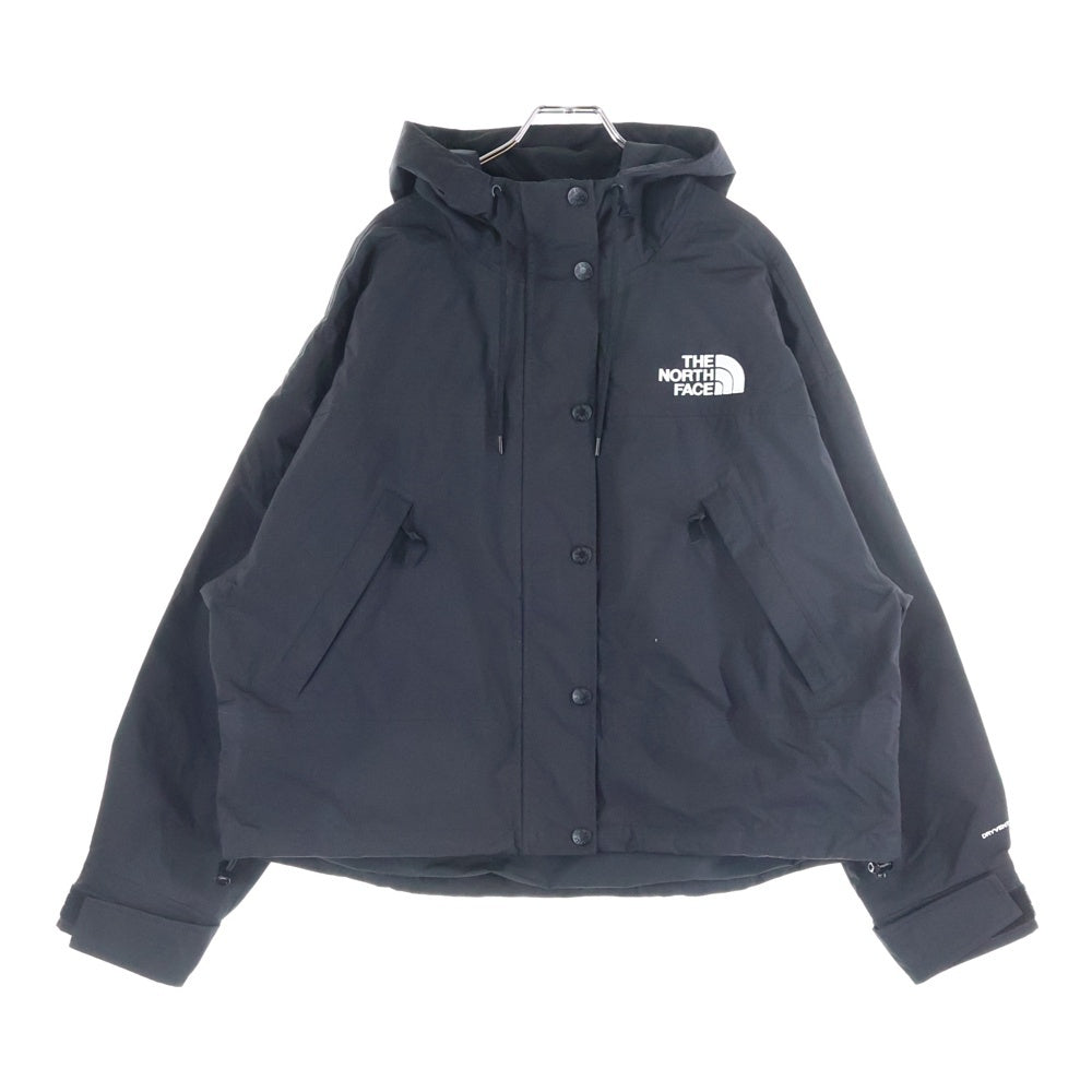 THE NORTH FACE(ザノースフェイス) RESIGN ON JACKET ジップアップフーデッドナイロンジャケット ブラック レディース NF0A3XDC
