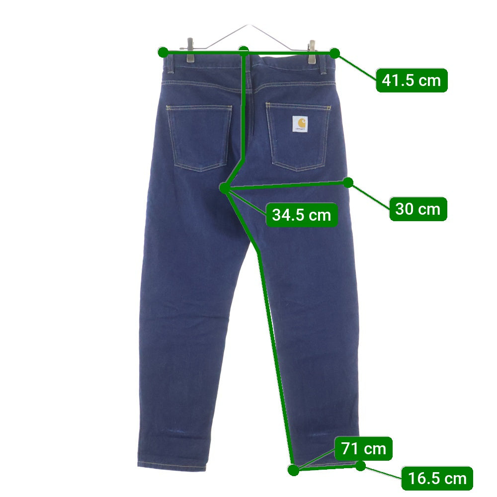 Carhartt WIP(カーハート ダブリューアイピー) 012Y ワンウォッシュ テーパードデニムパンツ インディゴ I029208