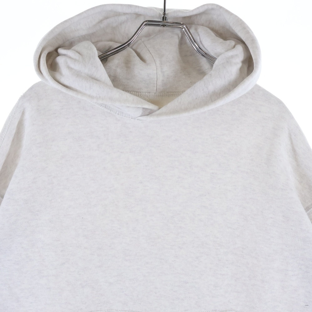 TOUJOURS(トゥジュー) コットン プルオーバーフーディー パーカー スウェット グレー