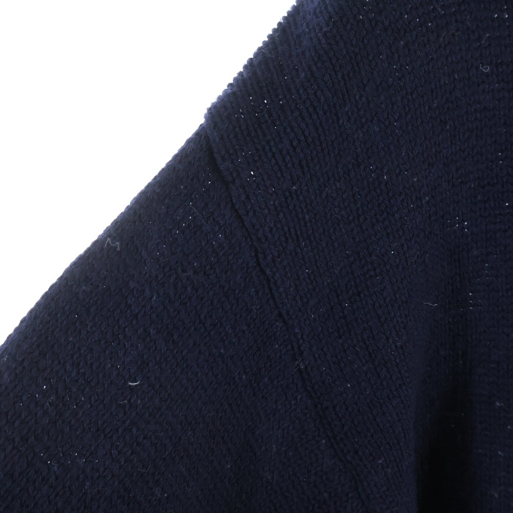 NO BRAND(ノーブランド) Merz b.Schwanen メルツベーシュバーネン GOOD BASICS グッドベーシック ウール クルーネックニット セーター ネイビー