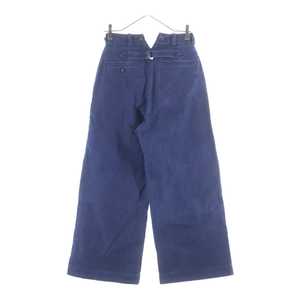 NIGEL CABOURN(ナイジェルケーボン) WOMAN Wide Pant-Moleskin ウーマン モールスキン ワイドパンツ レディース ネイビー 80350850008