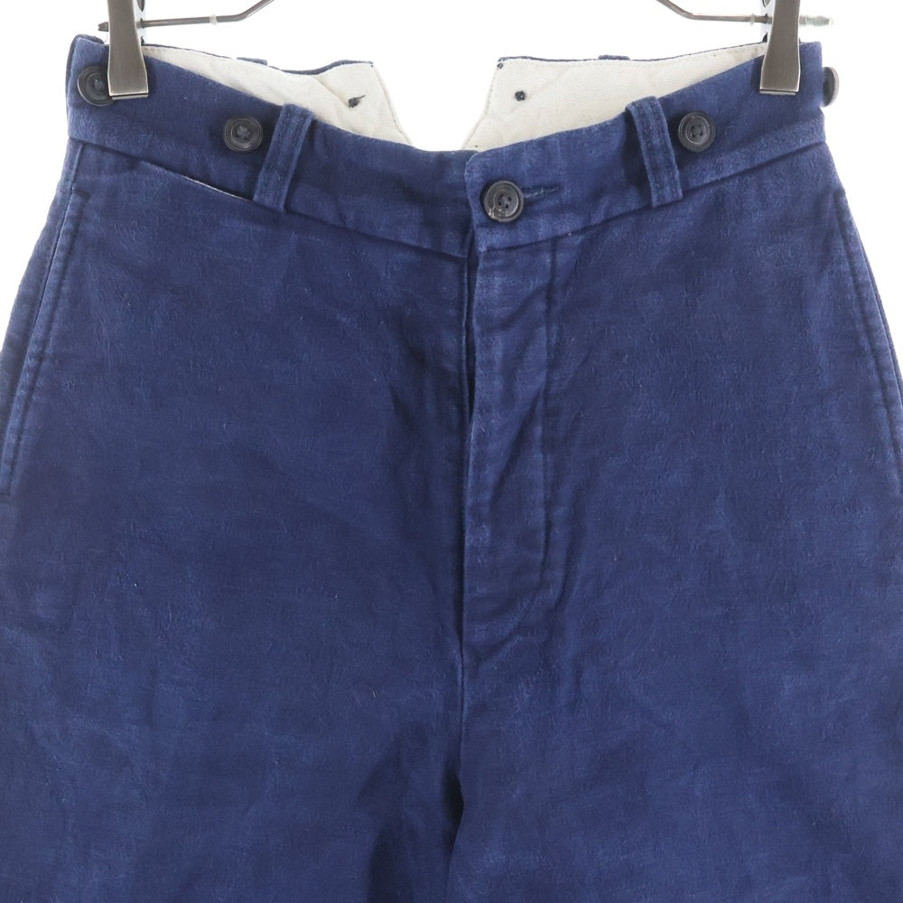 NIGEL CABOURN(ナイジェルケーボン) WOMAN Wide Pant-Moleskin ウーマン モールスキン ワイドパンツ レディース ネイビー 80350850008