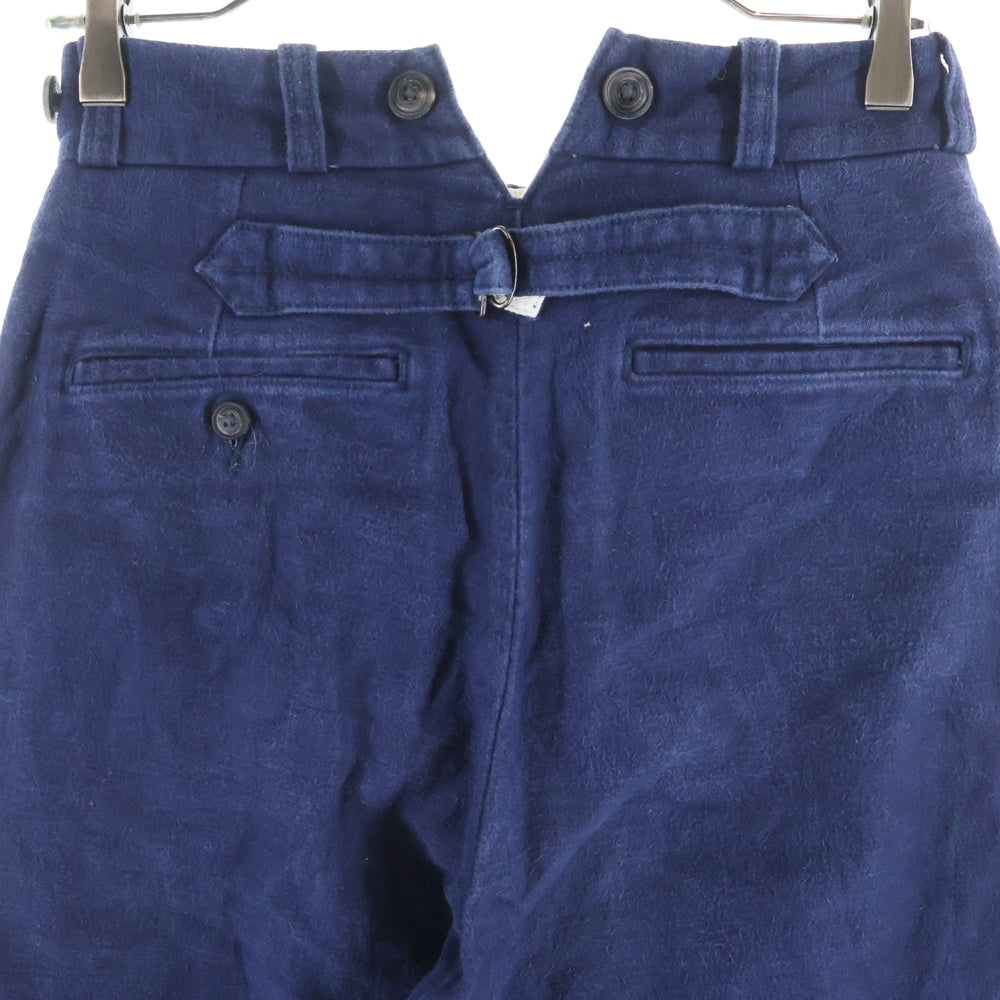 NIGEL CABOURN(ナイジェルケーボン) WOMAN Wide Pant-Moleskin ウーマン モールスキン ワイドパンツ レディース ネイビー 80350850008