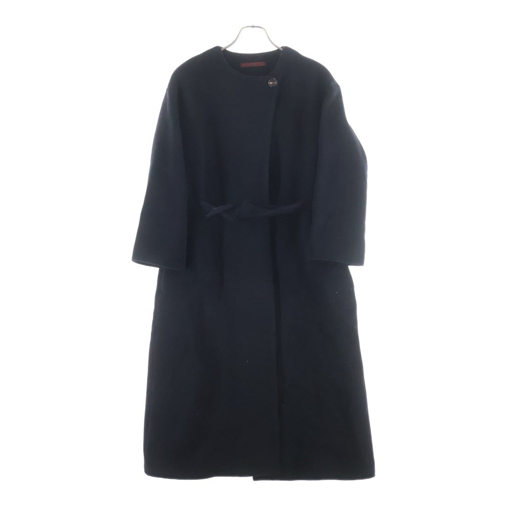 NO BRAND(ノーブランド) SEMOH セモー ノーカラートレンチコート レディース ブラック