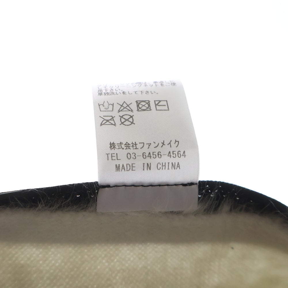 NO BRAND(ノーブランド) M me eme エムミーエメ BIJOU RIBBON FEATHER BUCKET HAT ビジュー リボン フェザーバケットハット 帽子 ホワイト レディース 10387