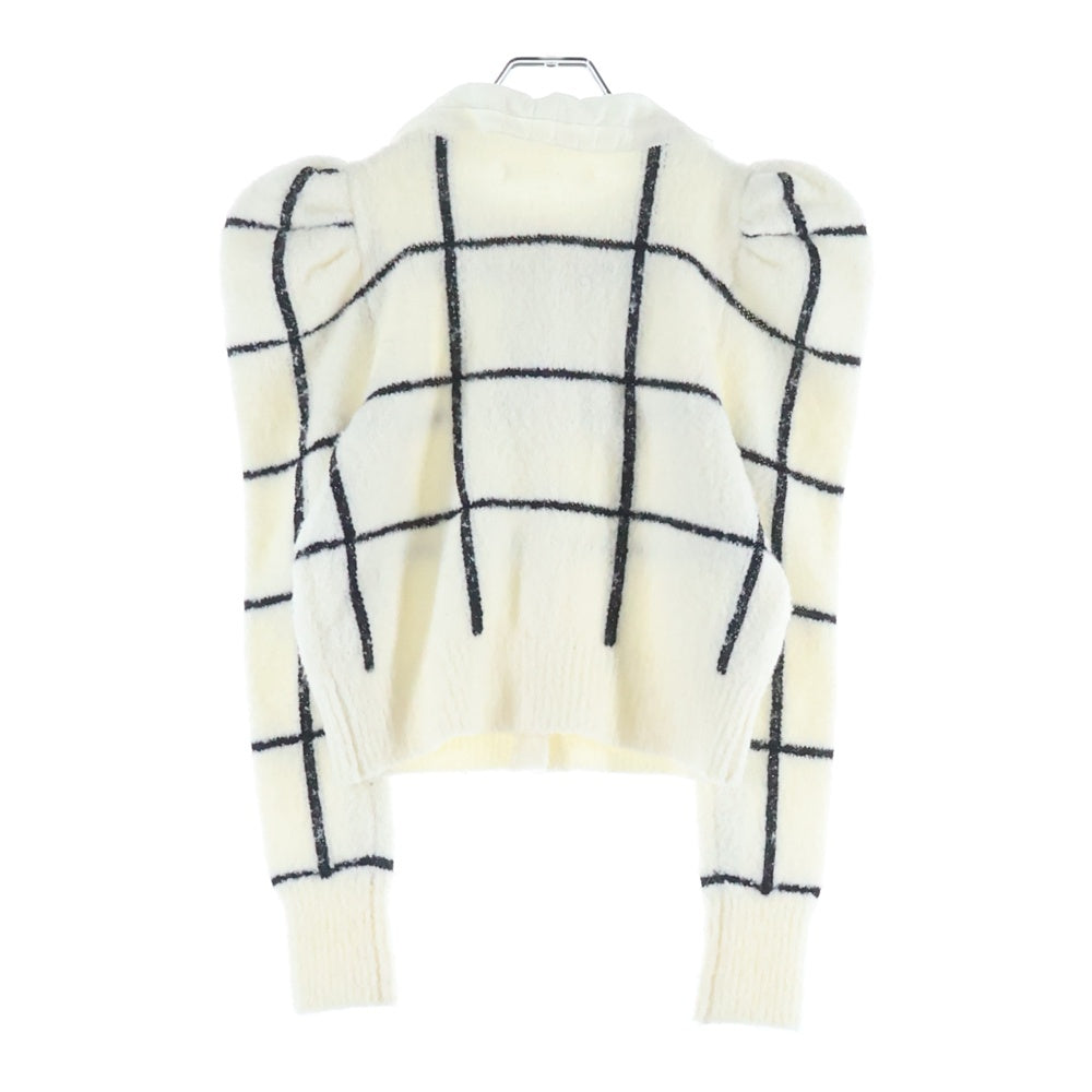 NO BRAND(ノーブランド) Her lip to ハーリップトゥ CRILLON BOUCLE CARDIGAN クリヨン ブークレ アクリルニットカーディガン ホワイト/ブラック レディース 1224202135