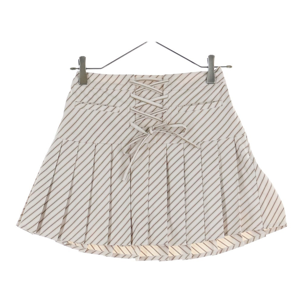 NO BRAND(ノーブランド) ANDMARY アンドマリー JAD PLEATS SET UP ジャド プリーツ セットアップ 3ピース ホワイト/ベージュ AM1410 レディース