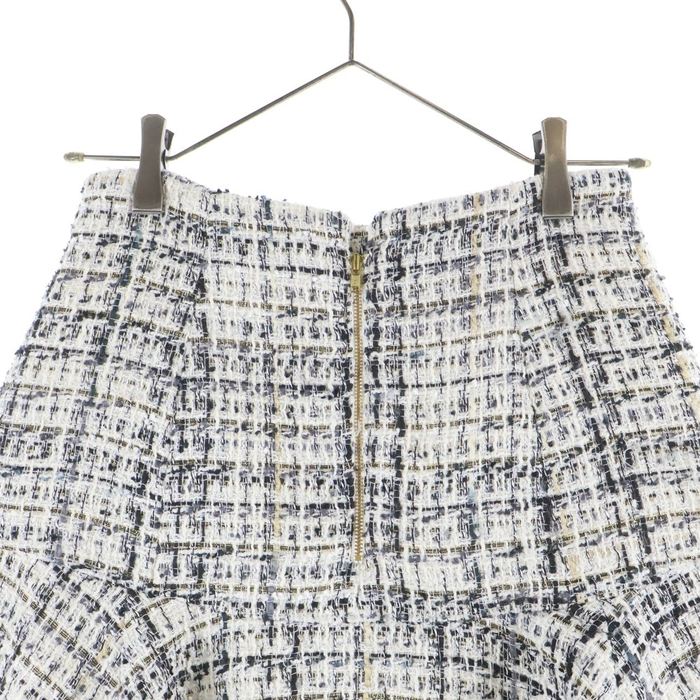 Lily Brown(リリーブラウン) フリンジツイード ミニスカート ホワイト レディース LWFS244181