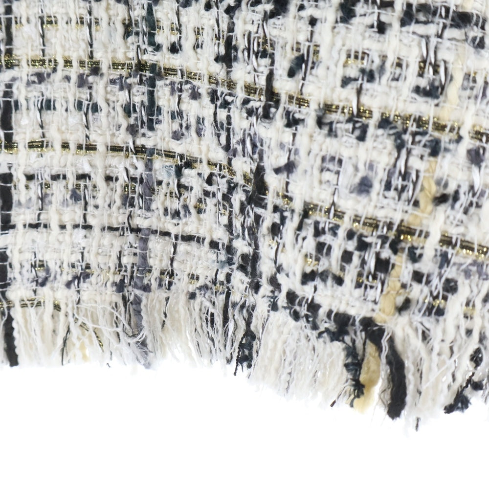 Lily Brown(リリーブラウン) フリンジツイード ミニスカート ホワイト レディース LWFS244181