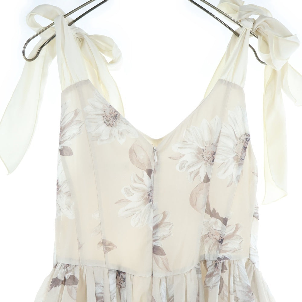 Her lip to(ハーリップトゥ) SUNFLOWER-PRINTED MIDI DRESS サンフラワープリンテッド ミディ キャミドレス ベージュ レディース 1242305040