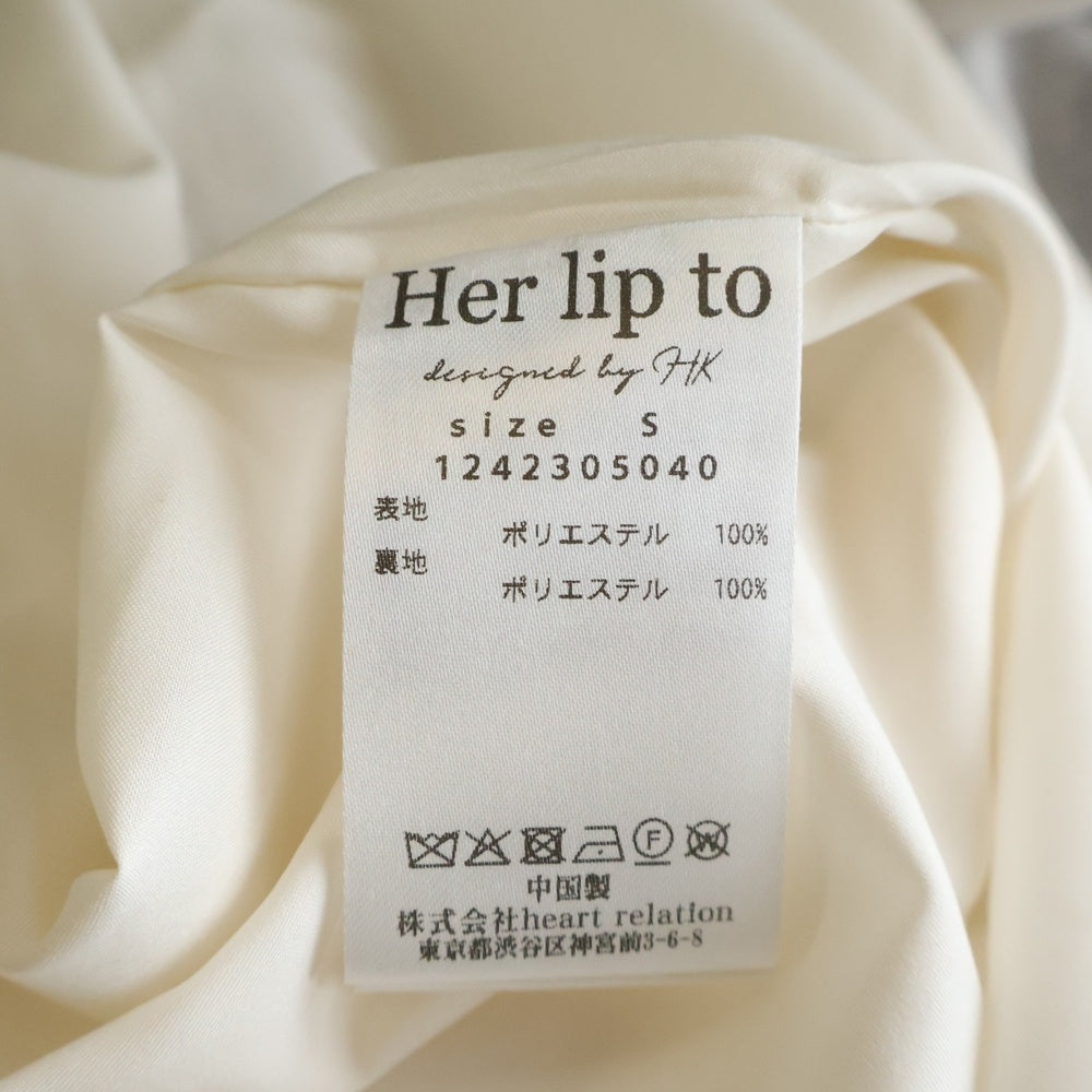 Her lip to(ハーリップトゥ) SUNFLOWER-PRINTED MIDI DRESS サンフラワープリンテッド ミディ キャミドレス ベージュ レディース 1242305040