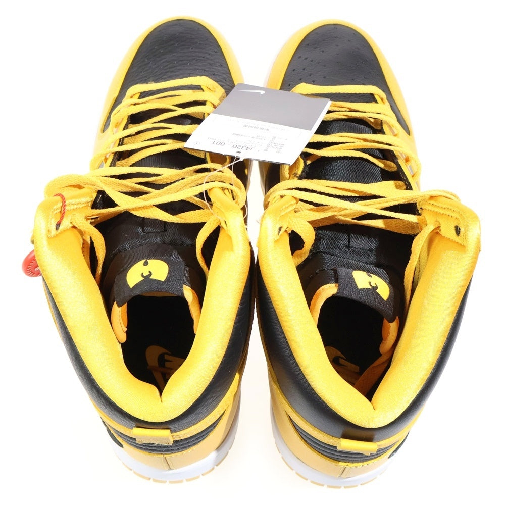 NIKE(ナイキ) ×Wu-Tang Clan DUNK HIGH ウータンクラン ダンク ハイカットスニーカー イエロー/ブラック US10.5/28.5cm HJ4320-001