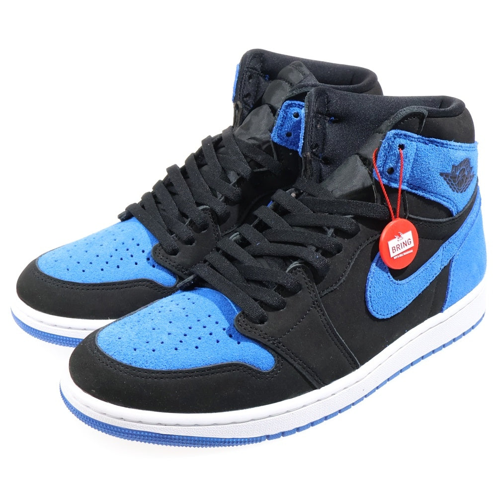 NIKE(ナイキ) AIR JORDAN 1 RETRO HIGH OG ROYAL REIMAGINED エアジョーダン1 レトロ ロイヤル リイマジンド ハイカットスニーカー ブラック/ブルー US11/29cm DZ5485-042