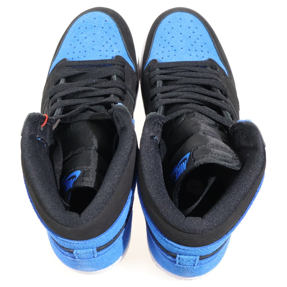 NIKE(ナイキ) AIR JORDAN 1 RETRO HIGH OG ROYAL REIMAGINED エアジョーダン1 レトロ ロイヤル リイマジンド ハイカットスニーカー ブラック/ブルー US11/29cm DZ5485-042