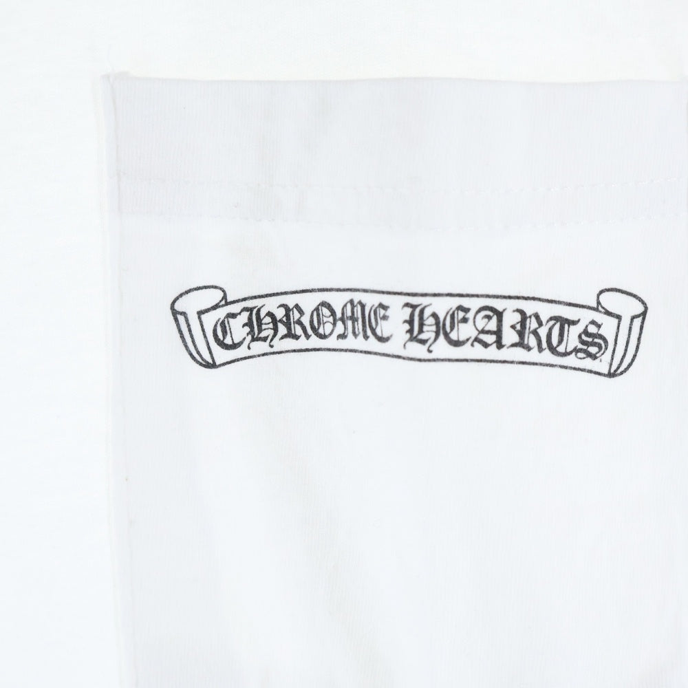 CHROME HEARTS(クロムハーツ) FLEURKNEE TEE フレアニー プリント クルーネック 半袖Tシャツ カットソー ホワイト