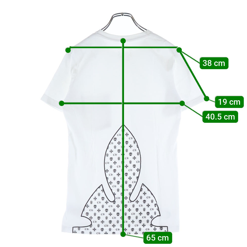 CHROME HEARTS(クロムハーツ) FLEURKNEE TEE フレアニー プリント クルーネック 半袖Tシャツ カットソー ホワイト
