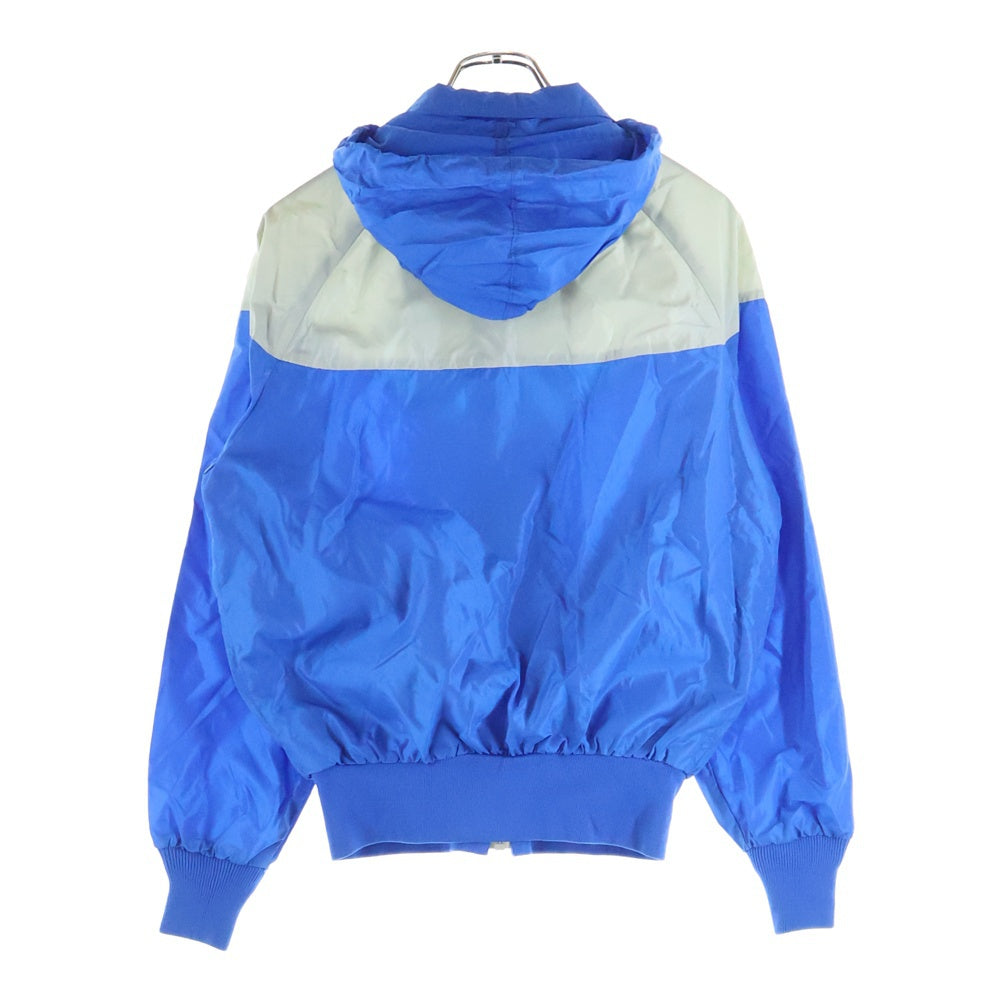 NIKE(ナイキ) 70S 胸ロゴデザイン ダブルポケット ジップアップ ナイロンジャケット ブルー