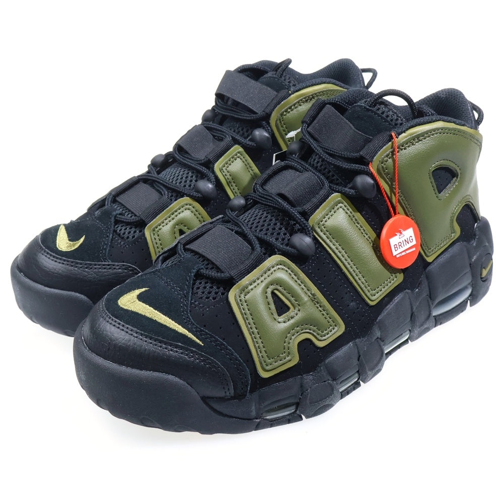 NIKE(ナイキ) AIR MORE UPTEMPO 96 Rough Green エアモアアップテンポ ラフグリーン ハイカットスニーカーシューズ カーキ/ブラック US9/27cm DH8011-001