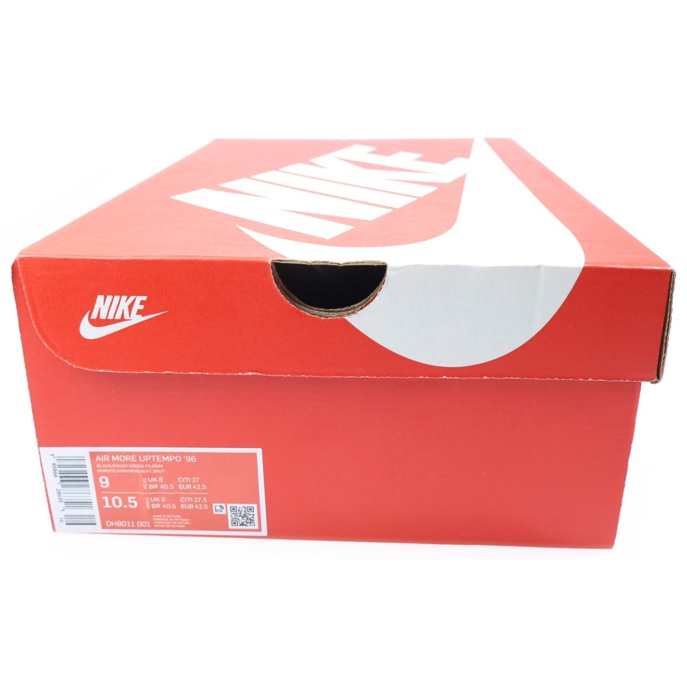 NIKE(ナイキ) AIR MORE UPTEMPO 96 Rough Green エアモアアップテンポ ラフグリーン ハイカットスニーカーシューズ カーキ/ブラック US9/27cm DH8011-001