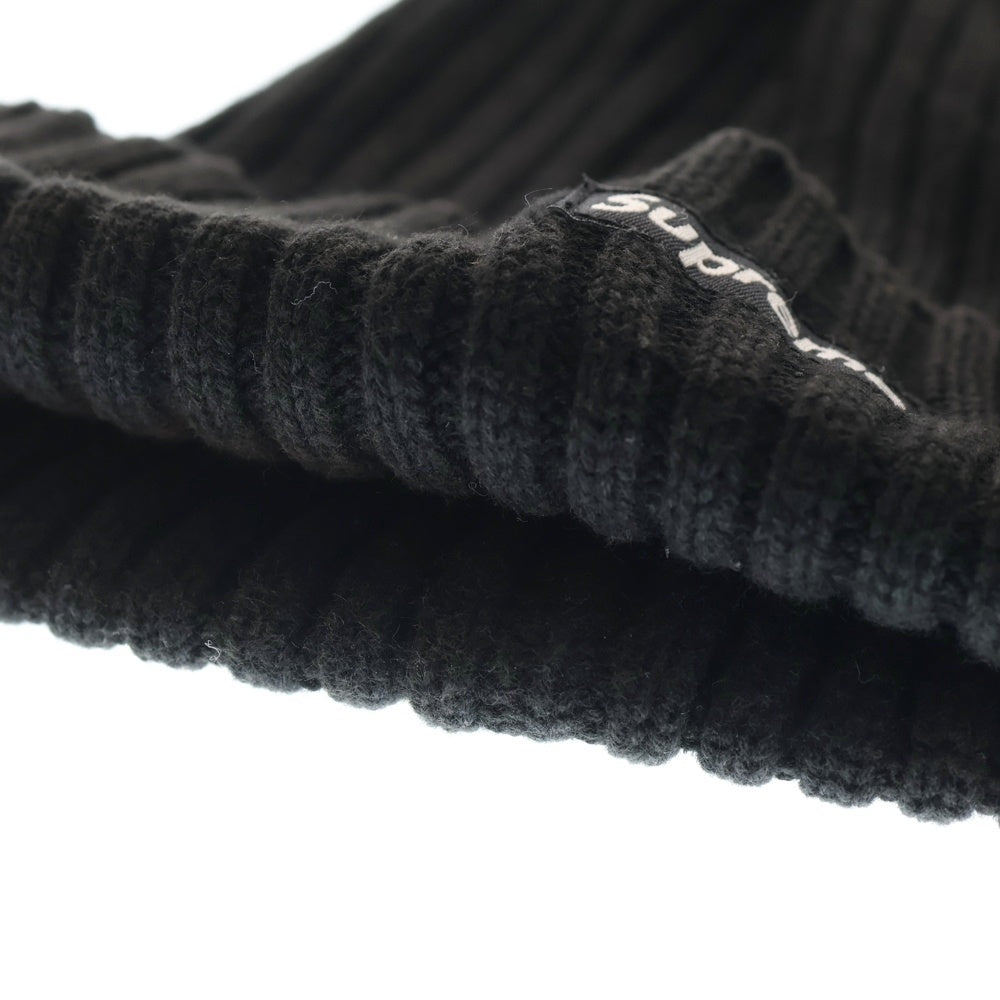 SUPREME(シュプリーム) 20AW Wide Rib Beanie ワイドリブ アクリルニット スモールボックスロゴ ビーニー ニット帽 帽子 ブラック