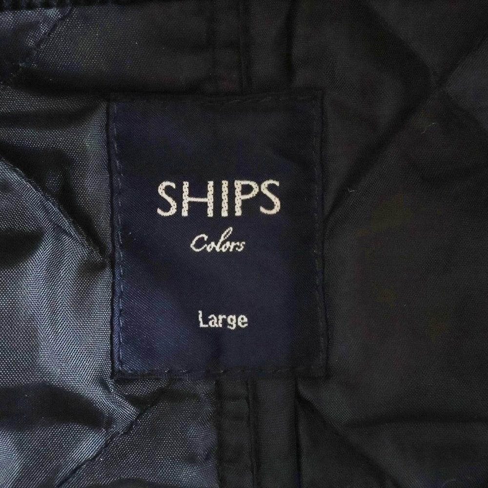 SHIPS(シップス) Quilted Jacket カシミヤ混 キルティングジャケット ブラック 801-45-0029