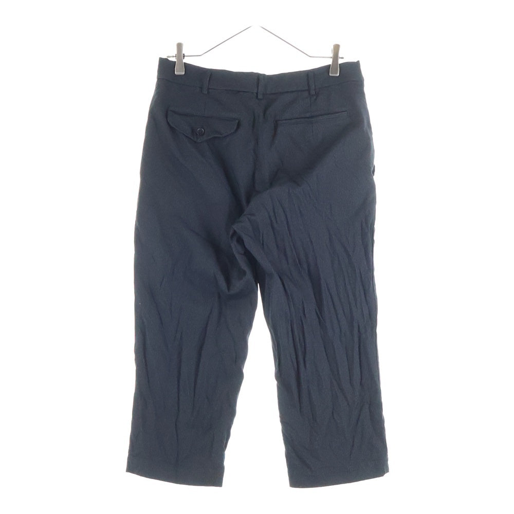 BLACK COMME des GARCONS(ブラックコムデギャルソン) 11AW AD2011 マイクロストライプ セットアップ スーツ 3B シングルテーラードジャケット パンツ ブラック 1H-J206