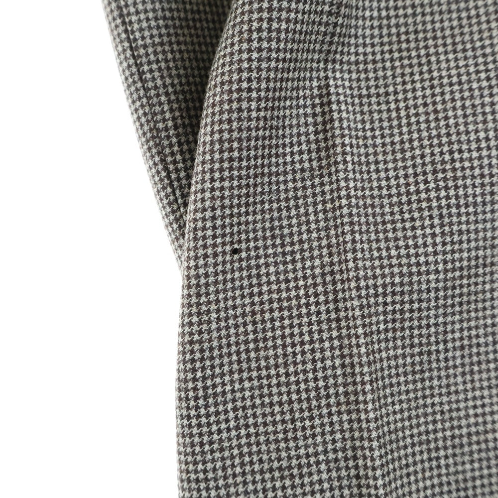 Paul Smith COLLECTION(ポールスミス コレクション) 千鳥格子 セットアップ スーツ 3ピース 2Bテーラードジャケット ジレ ベスト テーパードパンツ ブラウン