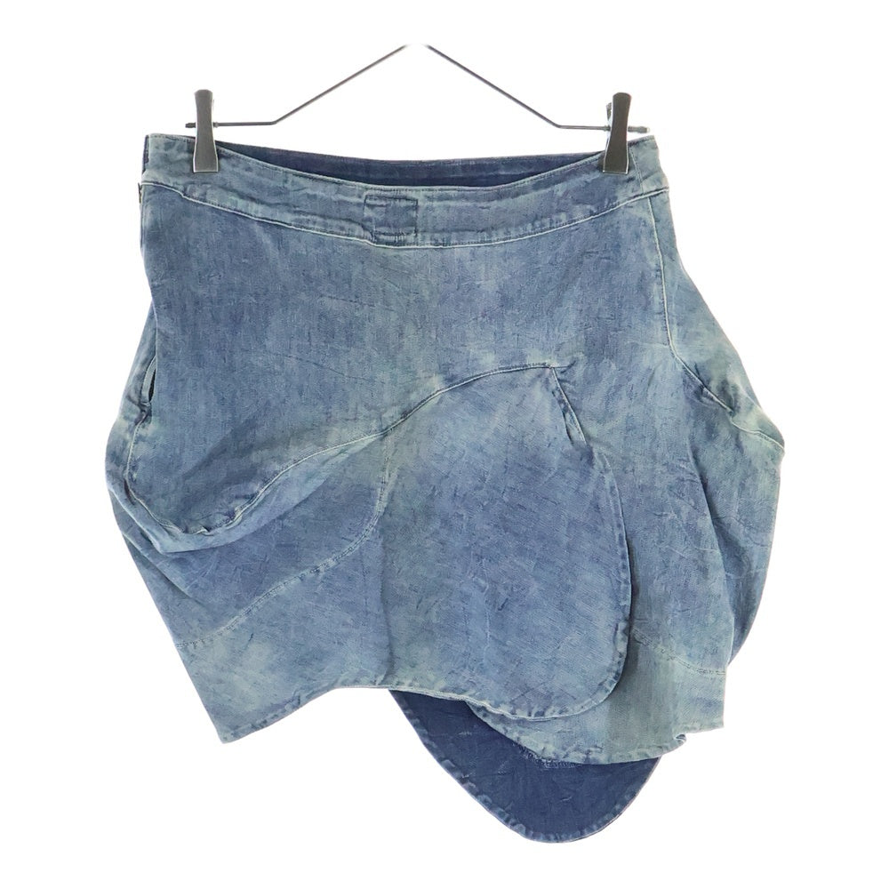 Vivienne Westwood Anglomania(ヴィヴィアンウエストウッドアングロマニア) × Lee リー ハートエンブロイダリー 変形 スカート インディゴ レディース