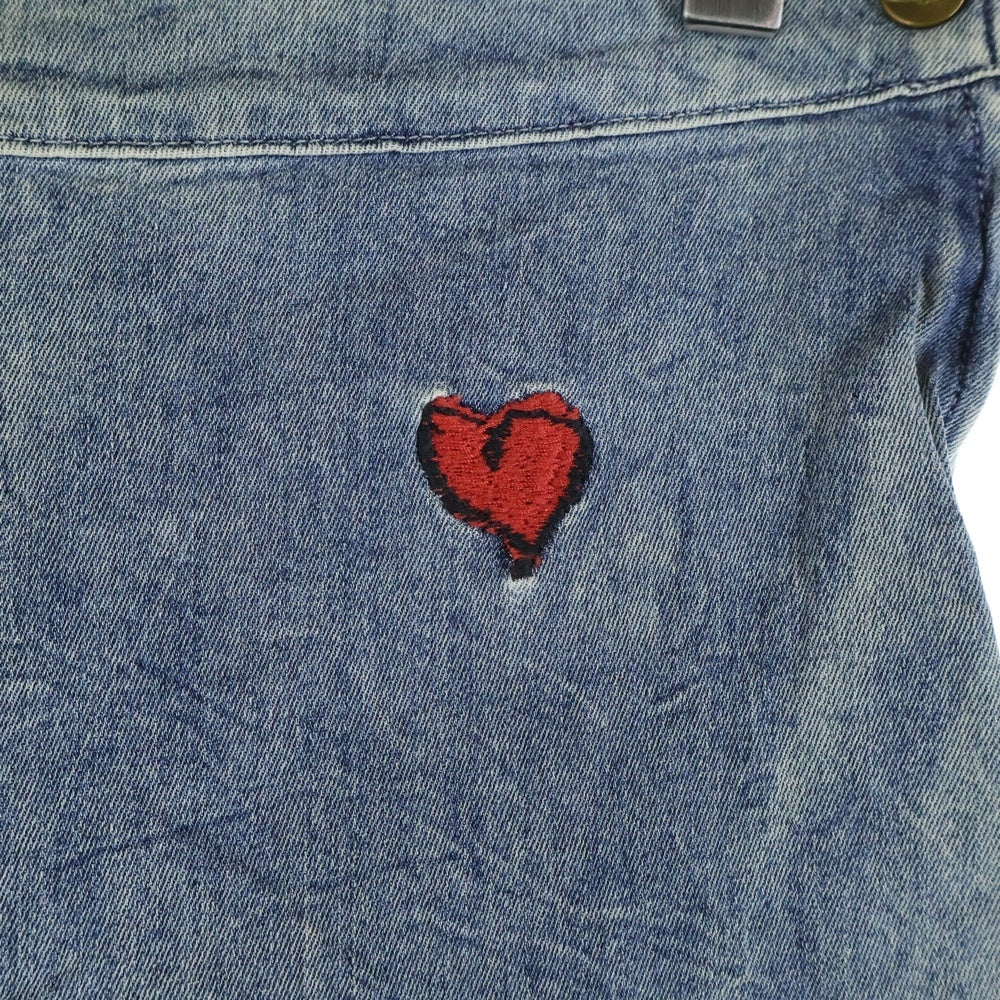 Vivienne Westwood Anglomania(ヴィヴィアンウエストウッドアングロマニア) × Lee リー ハートエンブロイダリー 変形 スカート インディゴ レディース