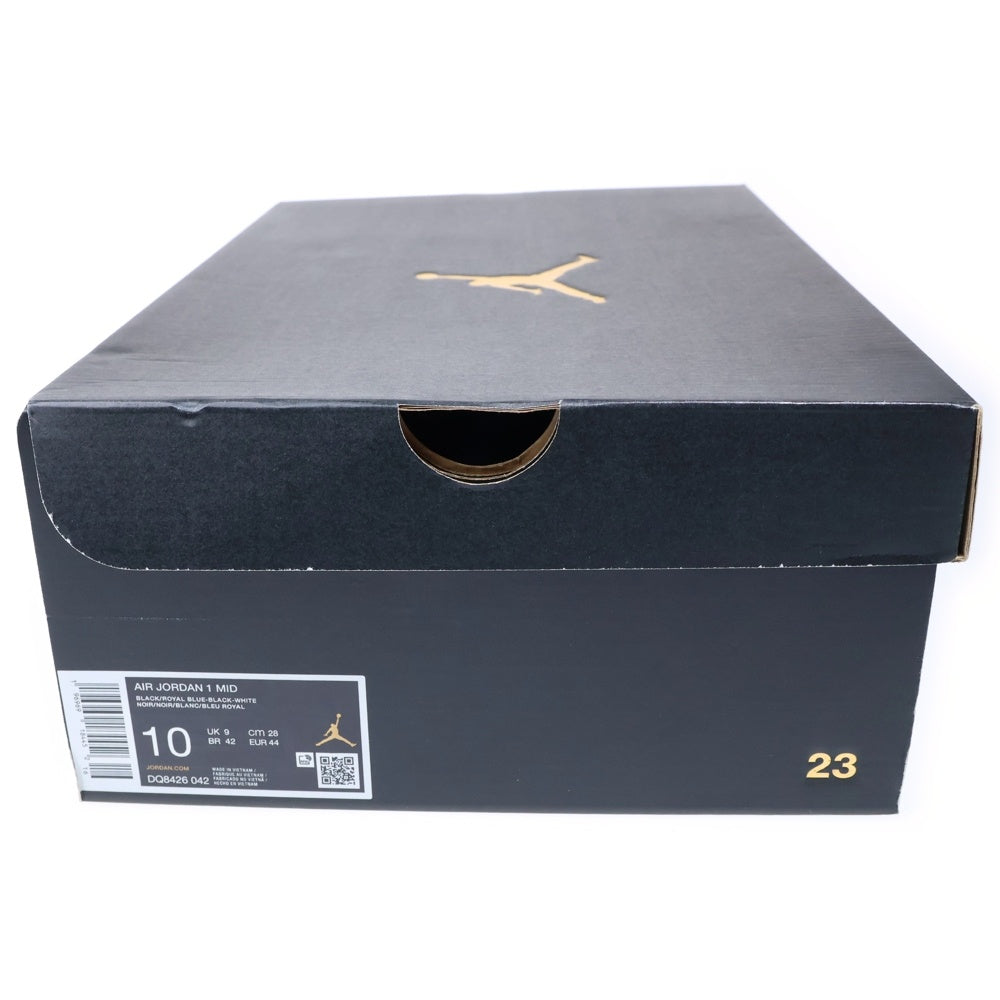 NIKE(ナイキ) AIR JORDAN 1 MID エア ジョーダン 1 ミッドカットスニーカー ブルー/ブラック US10/28cm DQ8426-042