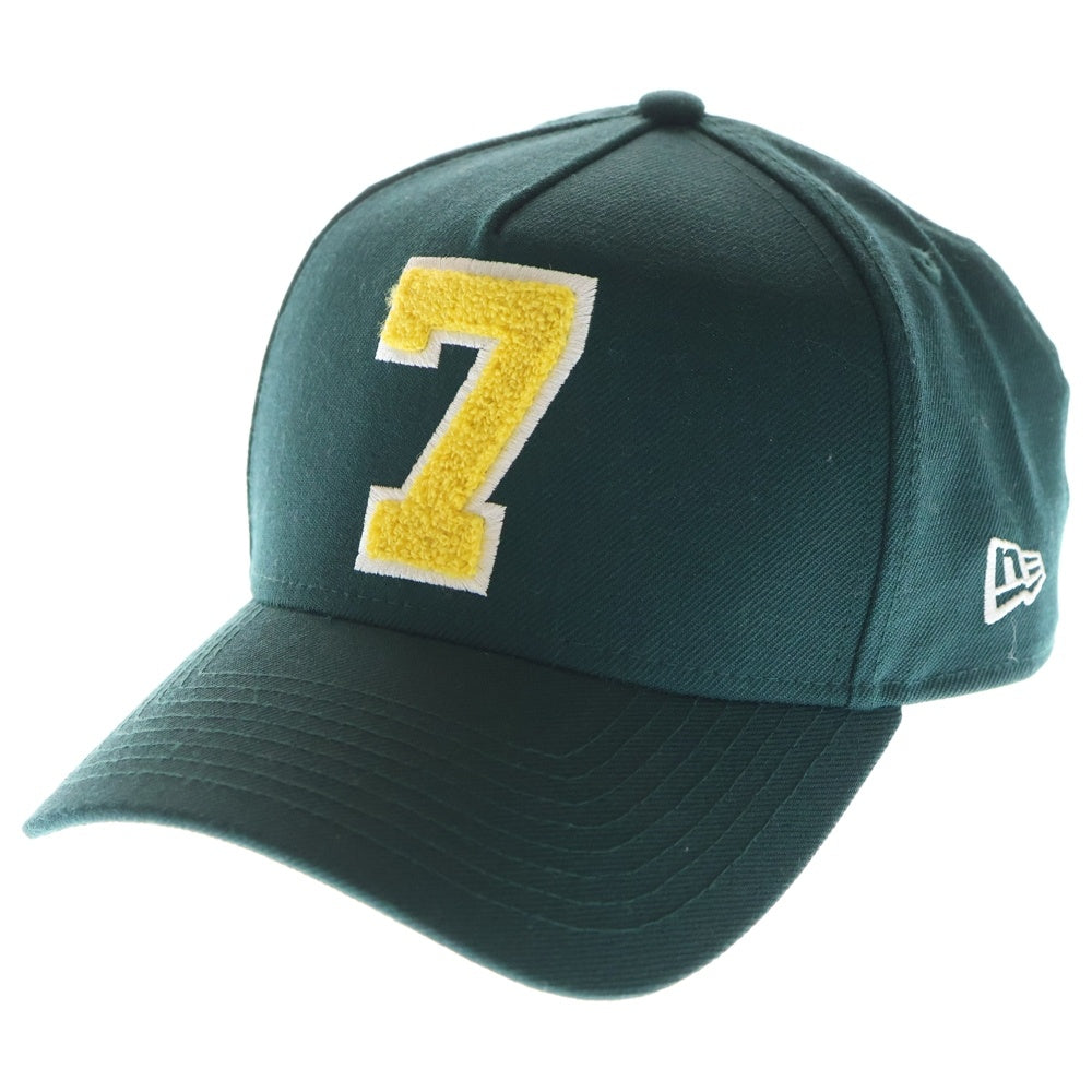 NEW ERA(ニューエラ) 9FORTY ナンバリングパイルパッチ 5パネル ベースボールキャップ 帽子 グリーン