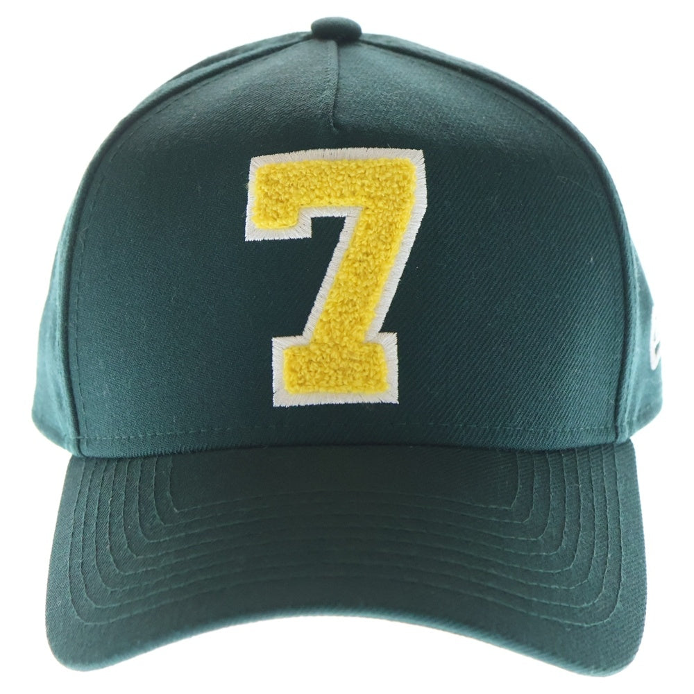 NEW ERA(ニューエラ) 9FORTY ナンバリングパイルパッチ 5パネル ベースボールキャップ 帽子 グリーン