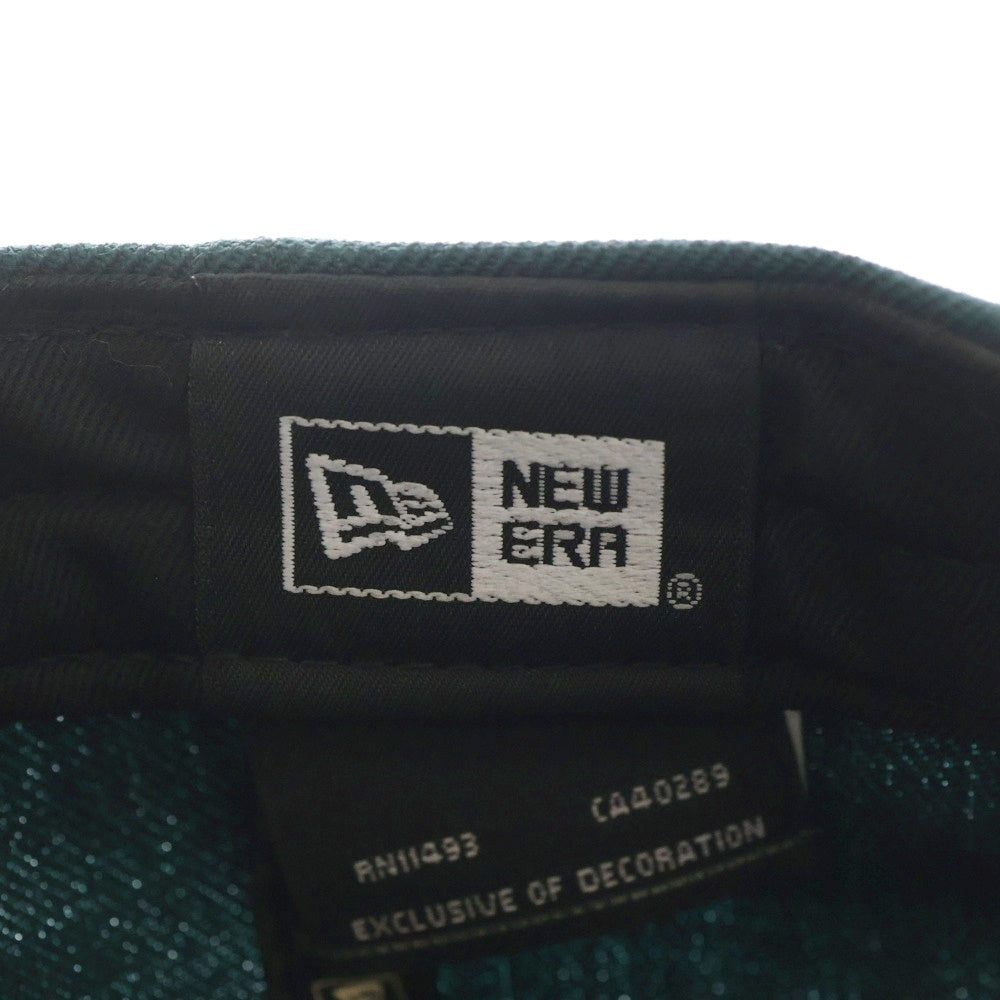 NEW ERA(ニューエラ) 9FORTY ナンバリングパイルパッチ 5パネル ベースボールキャップ 帽子 グリーン