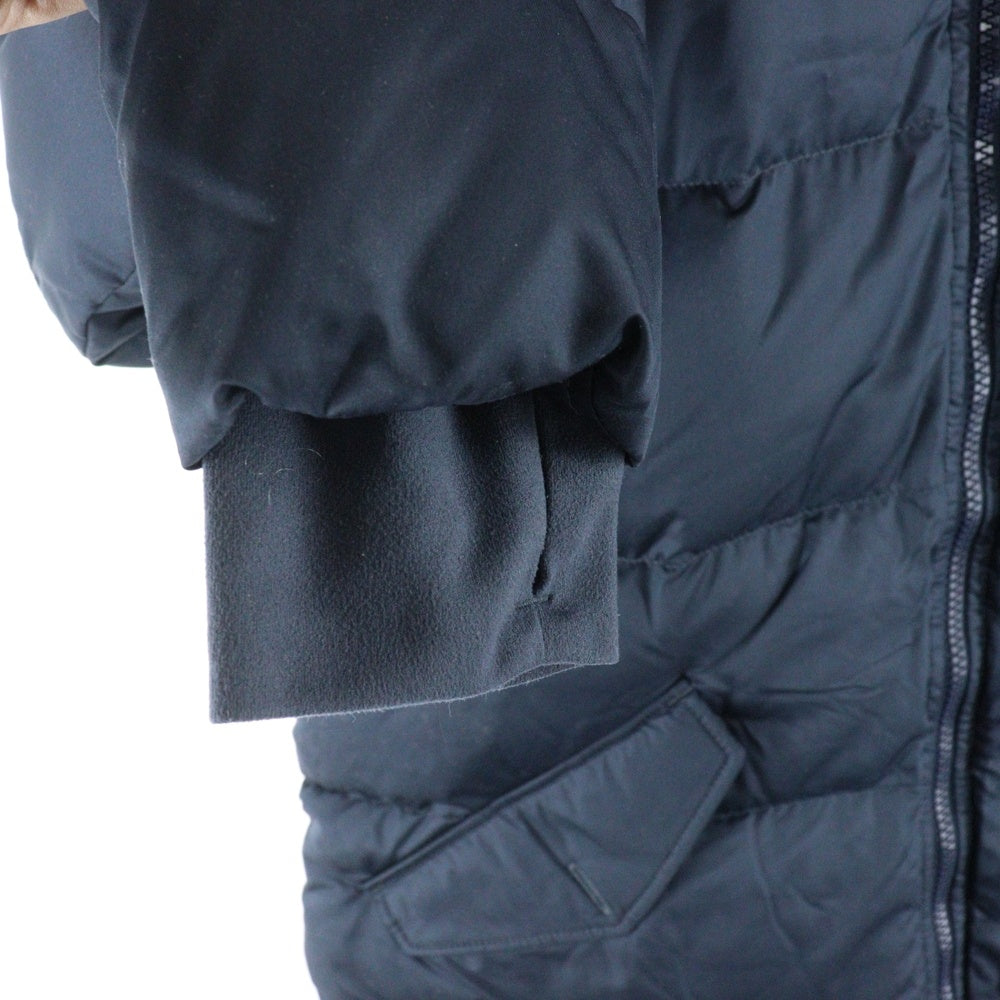 PATAGONIA(パタゴニア) GIRL'S DOWN PARKA ガールズ ドント 胸ロゴデザイン フーデッド ジップアップ ボア ダウンジャケット ネイビー 68270FA18