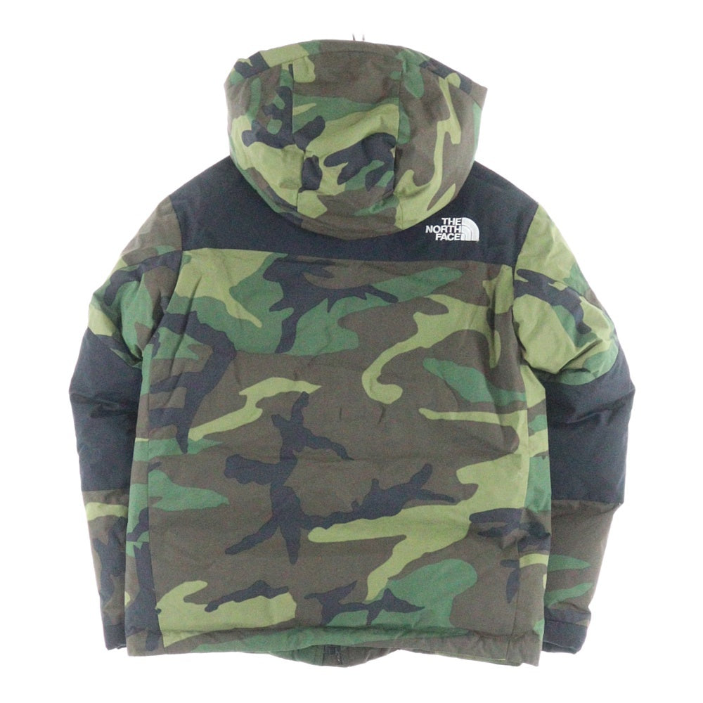 THE NORTH FACE(ザノースフェイス) BALTRO LIGHT JACKET バルトロ ライト カモ柄 フーデッド ジップアップ ダウンジャケット レディース カーキ NDJ91515