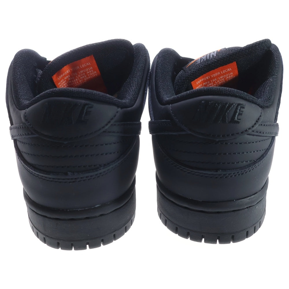 NIKE SB(ナイキエスビー) DUNK LOW PRO ISO ORANGE LABEL TRIPLE BLACK ダンク ロープロ ローカットスニーカー ブラック US7/25.0cm FJ1674-001
