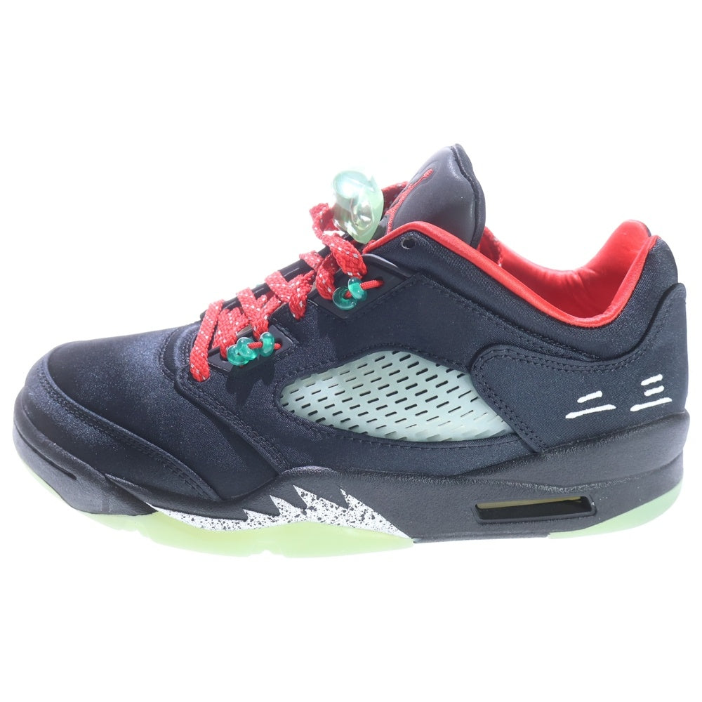 NIKE(ナイキ) ×CLOT AIR JORDAN 5 RETRO LOW SP クロット エアジョーダン 5 ジェイド ローカットスニーカー ブラック レディース US6.5/24.5cm DM4640-036