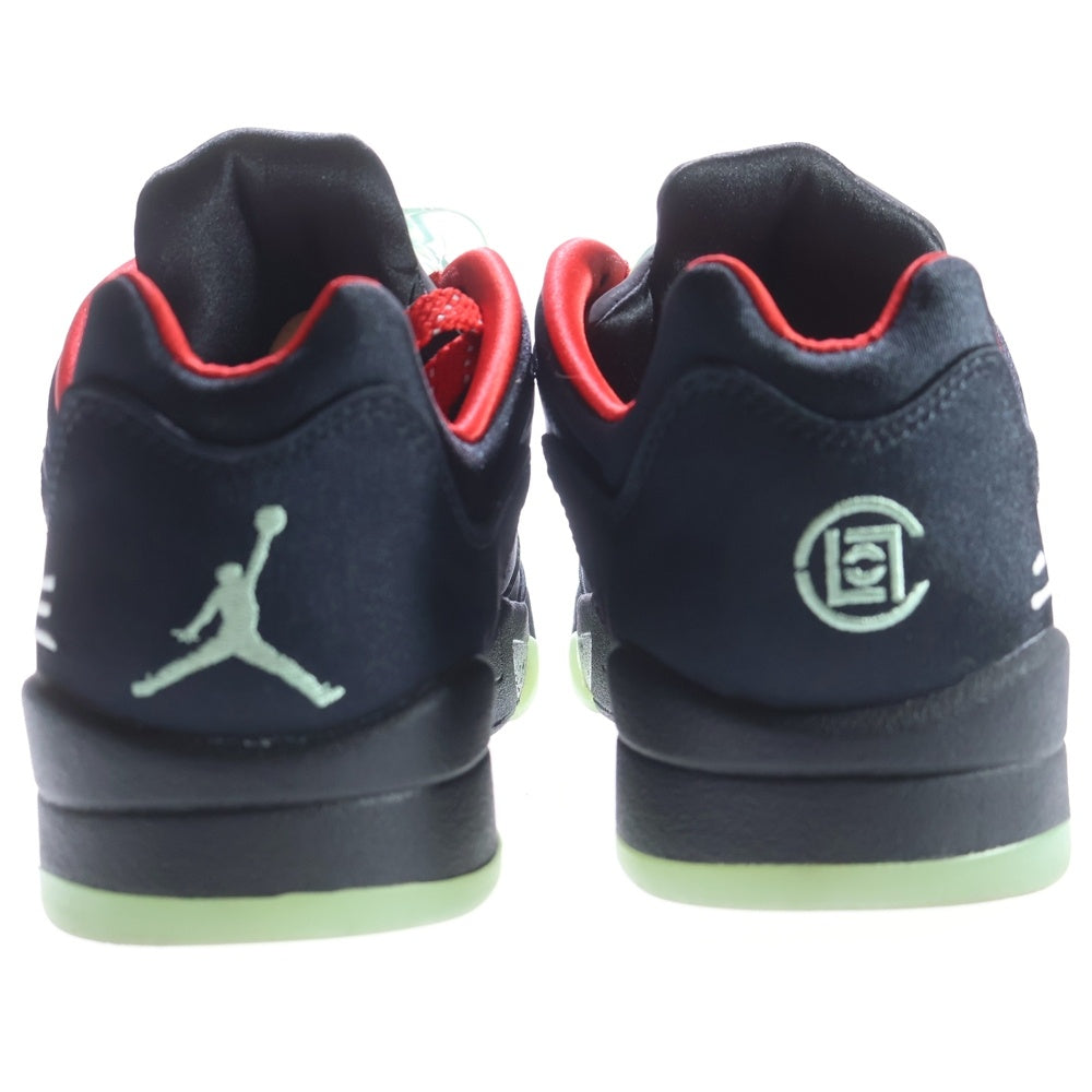NIKE(ナイキ) ×CLOT AIR JORDAN 5 RETRO LOW SP クロット エアジョーダン 5 ジェイド ローカットスニーカー ブラック レディース US6.5/24.5cm DM4640-036