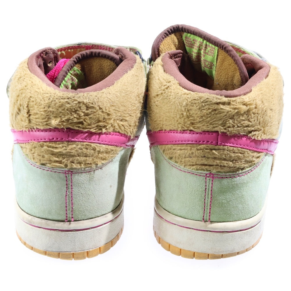 NIKE SB(ナイキエスビー) 【観賞用 2006年製】 DUNK MID MAMA BEAR ダンク ママベア ミッドカットスニーカー グリーン/イエロー US10.5/28.5cm 314381-761