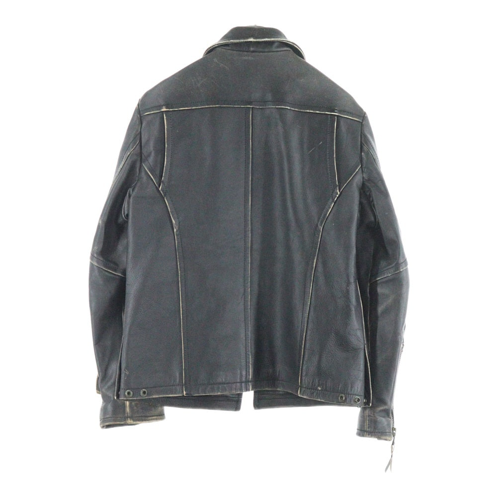 SCHOTT(ショット) POLICEMAN ポリスマン ジップアップ レザージャケット ブルゾン ブラック 3141005