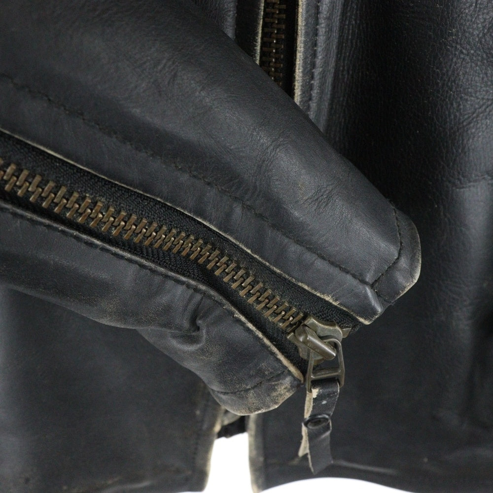 SCHOTT(ショット) POLICEMAN ポリスマン ジップアップ レザージャケット ブルゾン ブラック 3141005