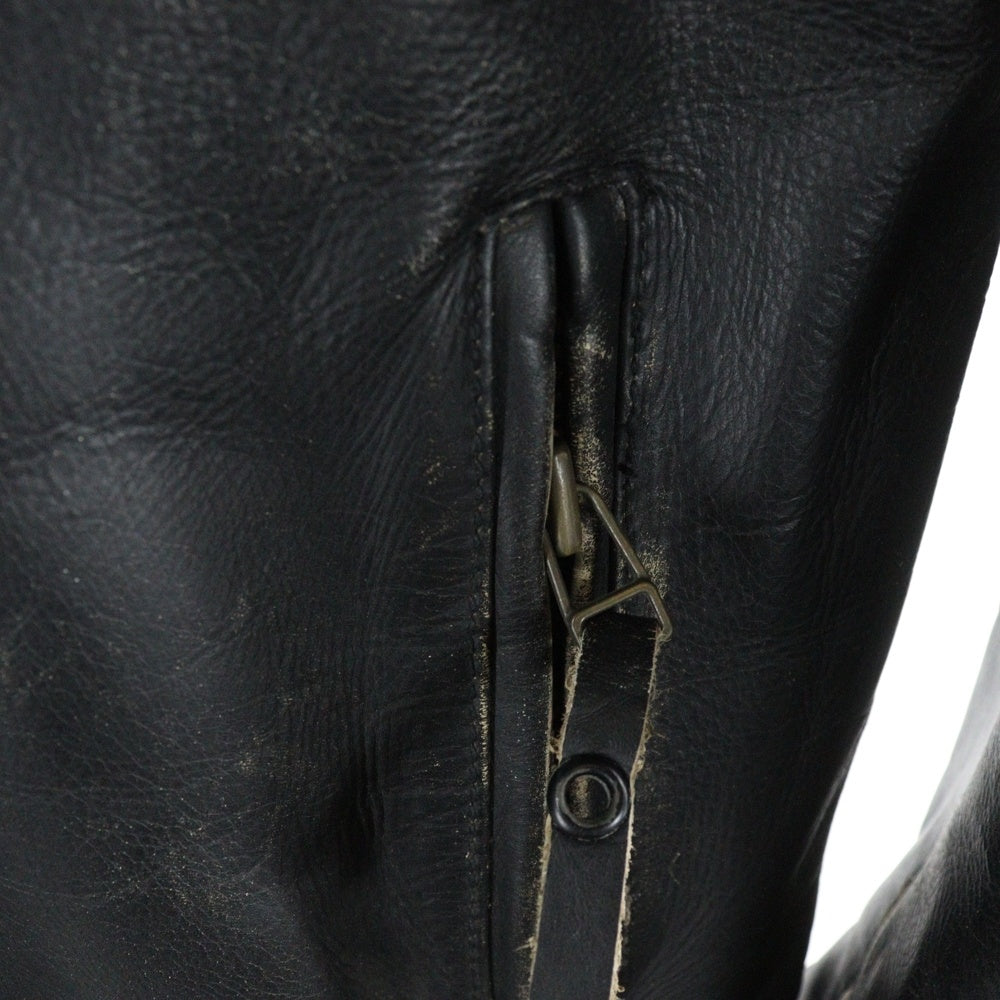 SCHOTT(ショット) POLICEMAN ポリスマン ジップアップ レザージャケット ブルゾン ブラック 3141005