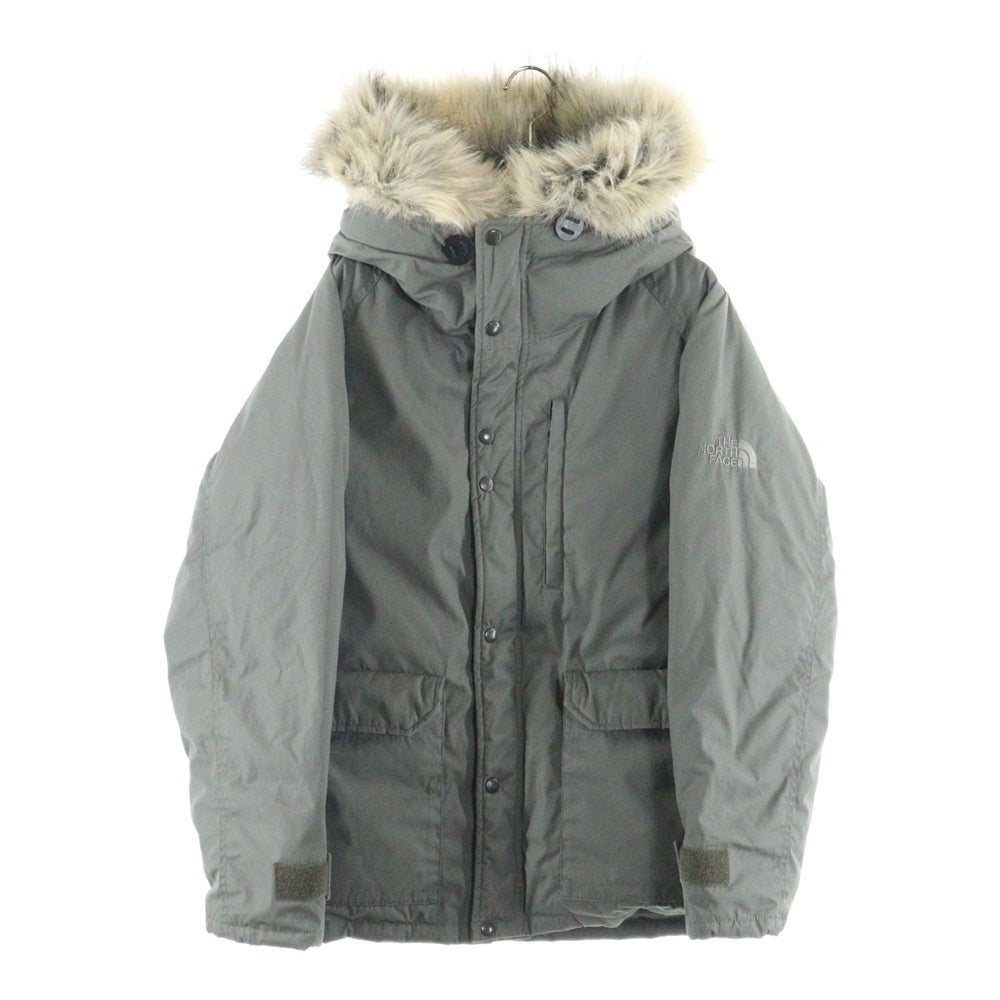 THE NORTH FACE PURPLE LABEL(ノースフェイスパープルレーベル) ファーフーデッド ジップアップダウンジャケット カーキ ND2970N